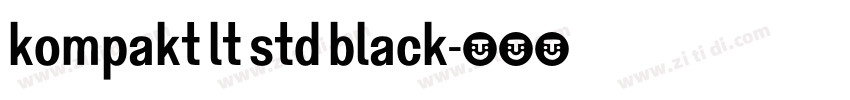 kompakt lt std black字体转换